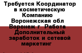 Требуется Координатор  в косметическую  Компанию - Воронежская обл., Воронеж г. Работа » Дополнительный заработок и сетевой маркетинг   